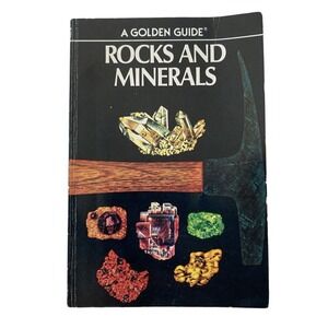 Vintage 1957 Rocks And Minerals A Golden Guide Paperback Book Zim & Shaffer